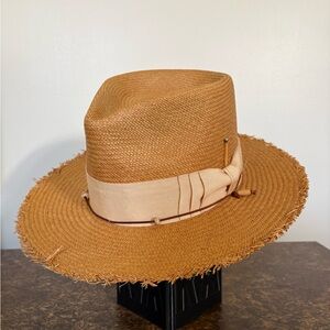 Nick Fouquet Ecuadorian Straw Hat with cream band